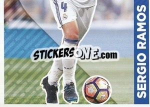 Sticker Sergio Ramos (En Acción) (puzzle 2) - Real Madrid 2016-2017 n. 57 - Panini