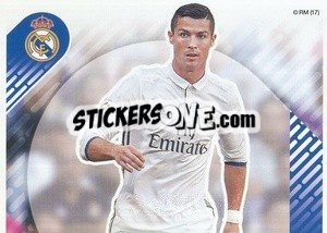 Figurina Cristiano Ronaldo (En Acción) (puzzle 1) - Real Madrid 2016-2017 - Panini
