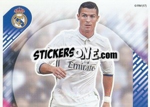 Sticker Cristiano Ronaldo (En Acción) (puzzle 1) - Real Madrid 2016-2017 n. 71 - Panini