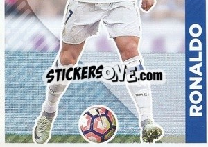 Sticker Cristiano Ronaldo (En Acción) (puzzle 2) - Real Madrid 2016-2017 n. 72 - Panini