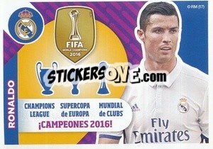 Sticker Cristiano Ronaldo (¡Campeones 2016) - Real Madrid 2016-2017 - Panini