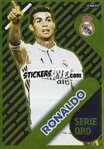 Sticker Cristiano Ronaldo (Serie Oro) - Real Madrid 2016-2017 n. 74 - Panini