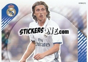 Figurina Luka Modric (En Acción) (puzzle 1) - Real Madrid 2016-2017 - Panini