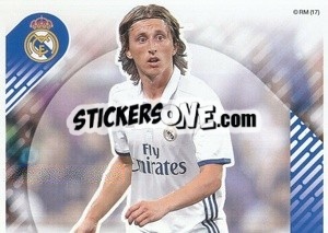 Sticker Luka Modric (En Acción) (puzzle 1) - Real Madrid 2016-2017 n. 131 - Panini