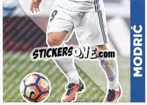 Sticker Luka Modric (En Acción) (puzzle 2) - Real Madrid 2016-2017 n. 132 - Panini