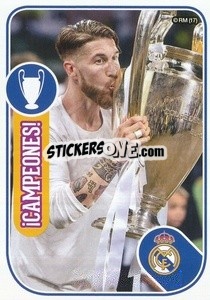 Sticker Sergio Ramos - Copa de Europa - Real Madrid 2016-2017 - Panini