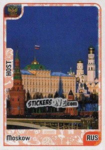 Sticker Moscow - Kvalifikacije za svetsko fudbalsko prvenstvo 2018 n. 2 - G.T.P.R School Shop