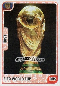 Sticker FIFA World Cup trophy - Kvalifikacije za svetsko fudbalsko prvenstvo 2018 n. 4 - G.T.P.R School Shop