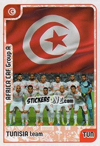 Sticker Tunisia team - Kvalifikacije za svetsko fudbalsko prvenstvo 2018 n. 5 - G.T.P.R School Shop