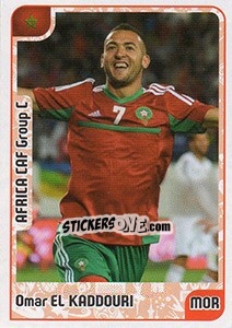 Sticker Omar El Kaddouri - Kvalifikacije za svetsko fudbalsko prvenstvo 2018 n. 40 - G.T.P.R School Shop