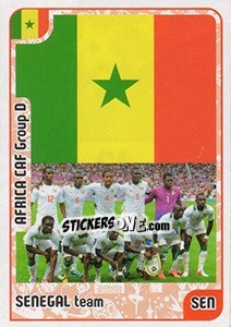 Sticker Senegal team - Kvalifikacije za svetsko fudbalsko prvenstvo 2018 - G.T.P.R School Shop