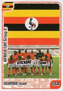 Sticker Uganda team - Kvalifikacije za svetsko fudbalsko prvenstvo 2018 - G.T.P.R School Shop