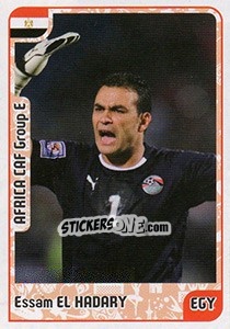 Sticker Essam El Hadary - Kvalifikacije za svetsko fudbalsko prvenstvo 2018 n. 60 - G.T.P.R School Shop
