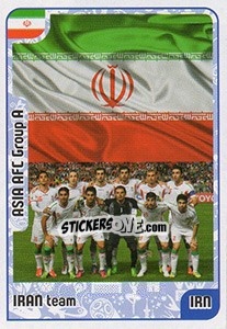 Sticker Iran team - Kvalifikacije za svetsko fudbalsko prvenstvo 2018 n. 66 - G.T.P.R School Shop