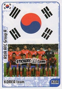Sticker Korea team - Kvalifikacije za svetsko fudbalsko prvenstvo 2018 n. 67 - G.T.P.R School Shop
