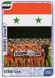 Sticker Syrua team - Kvalifikacije za svetsko fudbalsko prvenstvo 2018 - G.T.P.R School Shop