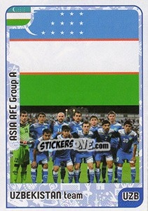 Sticker Uzbekistan team - Kvalifikacije za svetsko fudbalsko prvenstvo 2018 - G.T.P.R School Shop