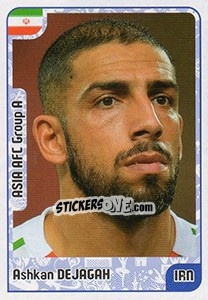 Sticker Ashkan Dejagah - Kvalifikacije za svetsko fudbalsko prvenstvo 2018 n. 74 - G.T.P.R School Shop