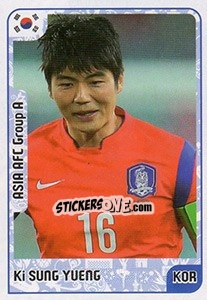 Sticker Ki Sung Yueng - Kvalifikacije za svetsko fudbalsko prvenstvo 2018 n. 81 - G.T.P.R School Shop