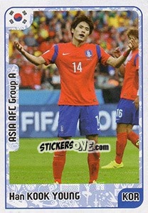 Sticker Han Kook Young - Kvalifikacije za svetsko fudbalsko prvenstvo 2018 n. 84 - G.T.P.R School Shop