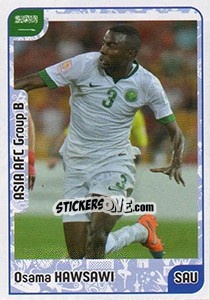 Sticker Osama Hawsawi - Kvalifikacije za svetsko fudbalsko prvenstvo 2018 n. 107 - G.T.P.R School Shop