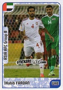 Sticker Habib Fardan - Kvalifikacije za svetsko fudbalsko prvenstvo 2018 - G.T.P.R School Shop