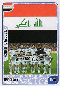 Sticker Iraq team - Kvalifikacije za svetsko fudbalsko prvenstvo 2018 - G.T.P.R School Shop