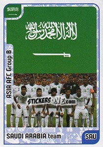 Sticker Saudi Arabia team - Kvalifikacije za svetsko fudbalsko prvenstvo 2018 n. 119 - G.T.P.R School Shop