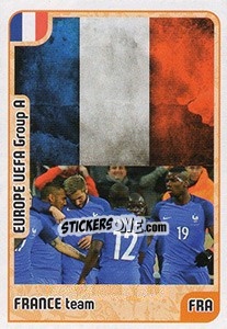 Sticker France Team - Kvalifikacije za svetsko fudbalsko prvenstvo 2018 n. 122 - G.T.P.R School Shop