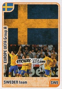 Sticker Sweden Team - Kvalifikacije za svetsko fudbalsko prvenstvo 2018 n. 123 - G.T.P.R School Shop