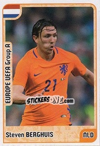 Sticker Steven Berghuis - Kvalifikacije za svetsko fudbalsko prvenstvo 2018 n. 133 - G.T.P.R School Shop