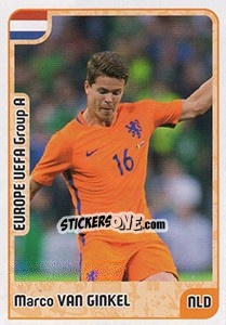 Sticker Marco van Ginkel - Kvalifikacije za svetsko fudbalsko prvenstvo 2018 - G.T.P.R School Shop