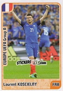 Sticker Laurent Koscielny - Kvalifikacije za svetsko fudbalsko prvenstvo 2018 - G.T.P.R School Shop