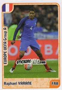 Sticker Raphael Varane - Kvalifikacije za svetsko fudbalsko prvenstvo 2018 - G.T.P.R School Shop