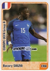Sticker Bacary Sagna - Kvalifikacije za svetsko fudbalsko prvenstvo 2018 n. 154 - G.T.P.R School Shop