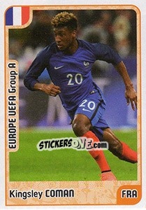 Sticker Kingsley Coman - Kvalifikacije za svetsko fudbalsko prvenstvo 2018 n. 157 - G.T.P.R School Shop