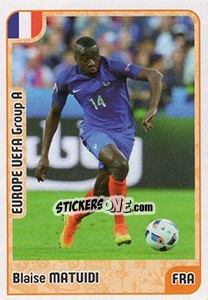 Sticker Blaise Matuidi - Kvalifikacije za svetsko fudbalsko prvenstvo 2018 n. 161 - G.T.P.R School Shop