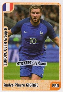 Sticker Andre Pierre Gignac - Kvalifikacije za svetsko fudbalsko prvenstvo 2018 - G.T.P.R School Shop