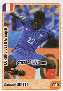 Sticker Samuel Umtiti - Kvalifikacije za svetsko fudbalsko prvenstvo 2018 n. 163 - G.T.P.R School Shop