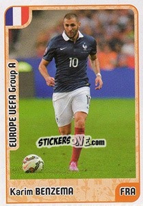 Sticker Karim Benzema - Kvalifikacije za svetsko fudbalsko prvenstvo 2018 n. 165 - G.T.P.R School Shop