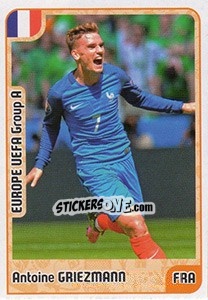 Sticker Antoine Griezmann - Kvalifikacije za svetsko fudbalsko prvenstvo 2018 n. 166 - G.T.P.R School Shop
