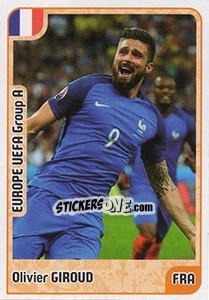 Sticker Olivier Giroud - Kvalifikacije za svetsko fudbalsko prvenstvo 2018 n. 168 - G.T.P.R School Shop