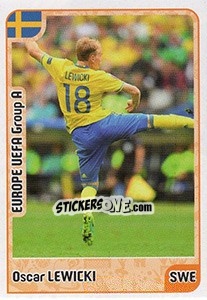 Sticker Oscar Lewicki - Kvalifikacije za svetsko fudbalsko prvenstvo 2018 n. 175 - G.T.P.R School Shop