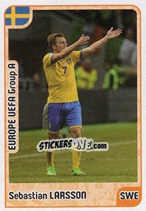 Sticker Sebastian Larsson - Kvalifikacije za svetsko fudbalsko prvenstvo 2018 n. 180 - G.T.P.R School Shop