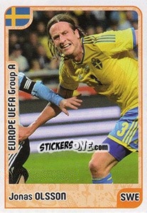 Sticker Jonas Olsson - Kvalifikacije za svetsko fudbalsko prvenstvo 2018 - G.T.P.R School Shop