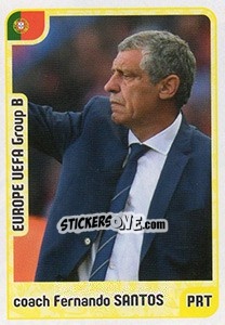 Sticker coach Fernando Santos - Kvalifikacije za svetsko fudbalsko prvenstvo 2018 n. 227 - G.T.P.R School Shop