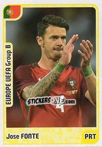 Sticker Jose Fonte - Kvalifikacije za svetsko fudbalsko prvenstvo 2018 n. 233 - G.T.P.R School Shop