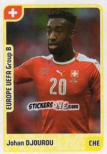 Sticker Johan Djourou - Kvalifikacije za svetsko fudbalsko prvenstvo 2018 n. 251 - G.T.P.R School Shop