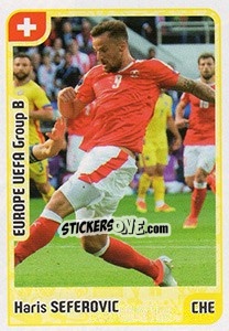 Sticker Haris Seferovic - Kvalifikacije za svetsko fudbalsko prvenstvo 2018 n. 257 - G.T.P.R School Shop