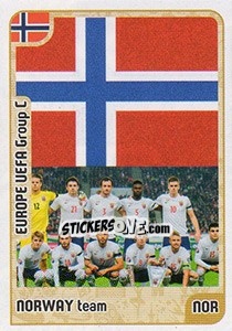 Sticker Norway team - Kvalifikacije za svetsko fudbalsko prvenstvo 2018 - G.T.P.R School Shop
